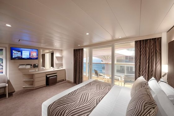 Apartmá Junior Suite Aurea s výhledem na promenádu a oceán (SRP) - MSC World America